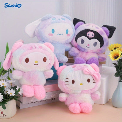Plush Toy Character Collection with Four Styles, Soft Fabric and Desk-Ready Sitting Designs