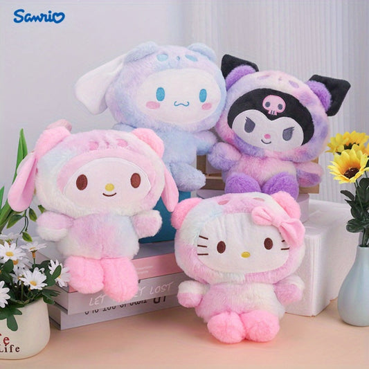 Plush Toy Character Collection with Four Styles, Soft Fabric and Desk-Ready Sitting Designs