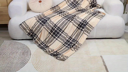 Colorful Chick Print Flannel Blanket Soft Cozy Throw