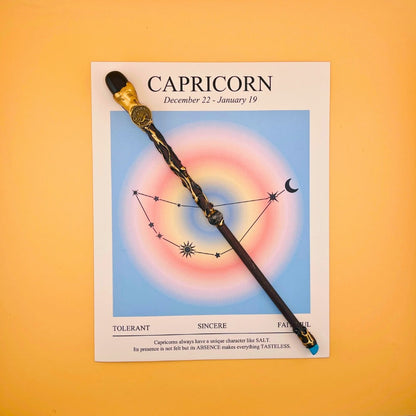 Costume Accessories Zodiac Crystal Wand with Gift Box and Twelve Astrological Sign Options for Dress-Up