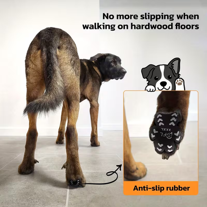 Dog Paw Pads Anti-Slip Sticker Protector 12 Sets 48pcs – Traction Grip Paw Stickers for Senior Dogs on Hardwood Floors