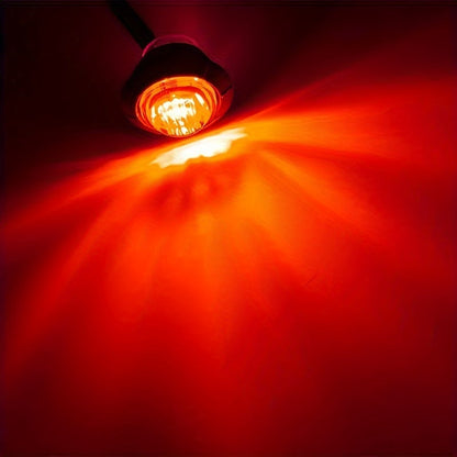 12V LED Marker Lights 12 Pack – Universal DC 12V Side Marker Clearance Lights for Caravan RV Truck ATV Boat Trailer