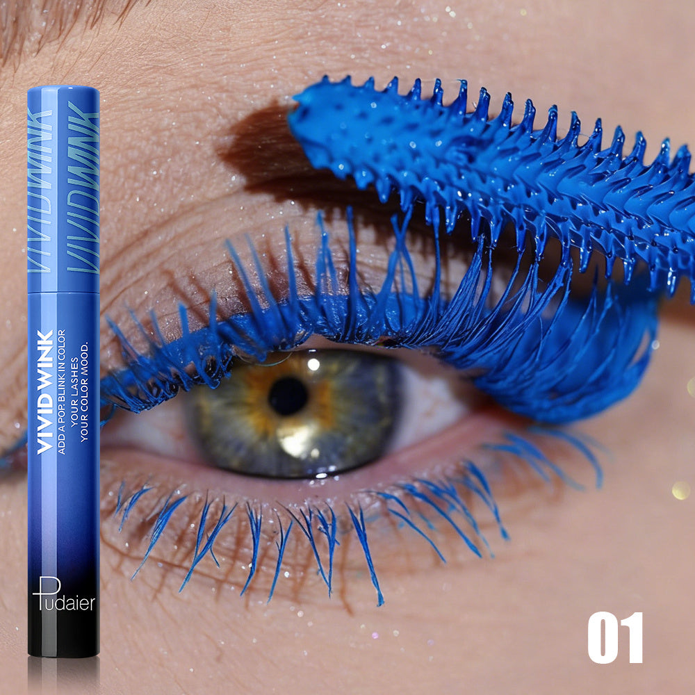 Colored Mascara in Five Numbered Shades with Slim Color-Coordinated Tubes and Integrated Comb-Style Wands