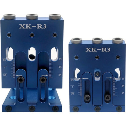 Pocket Hole Jig Kit Adjustable 3 Guide Holes 15 Degree Angle Drill System with Drill Bit Screwdrivers Screws Plugs Hex Drivers