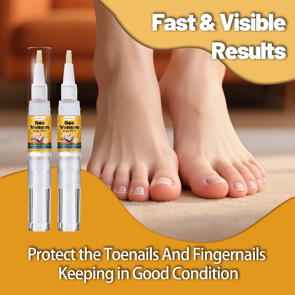 Toenail Pen with Bee Venom, Extra Strength Nail Hardener & Brightener, Nourishing Formula, Treatment
