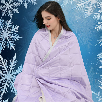 Cooling Blanket for Hot Sleepers, Knit Acrylic Throw Blanket, Breathable Air-Cooled Comforter for Summer
