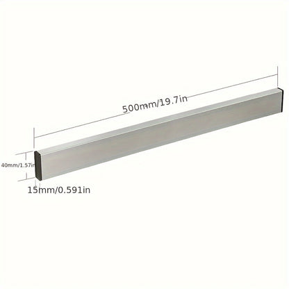 Magnetic Knife Holder Wall Mounted, Stainless Steel Punch-Free Knife Strip Rack for Kitchen, Holds Chef Knife Santoku Bread Knife