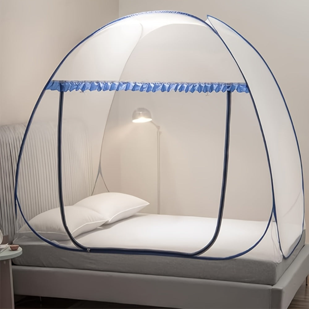 Mosquito Net for Bed Pop Up Bed Canopy 360° Protection Portable Foldable Yurt Mosquito Net for Garden, Yard and Pest Management