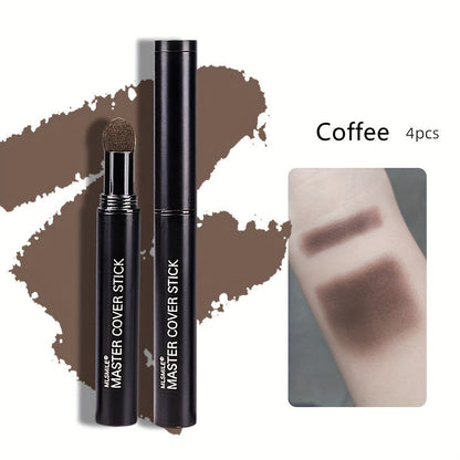 Hairline Powder Stick Set 4pcs, Hair Shadow for Thinning Hair & Receding Hairline, Bald Spot Concealer