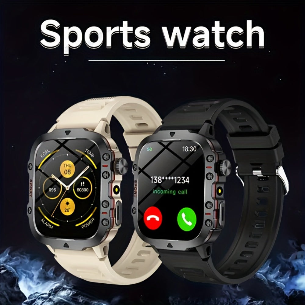 Smartwatch Men's Outdoor LED backlit touchscreen with Wireless Calling & LED Display, USB Charging, Multiple Sport Modes, Heart Rate