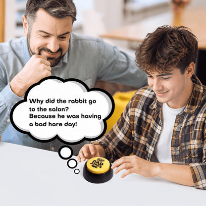 Dad Joke Button Funny Gag Gift for Men, Push Button for Hilarious Jokes, Perfect Father's Day Gift