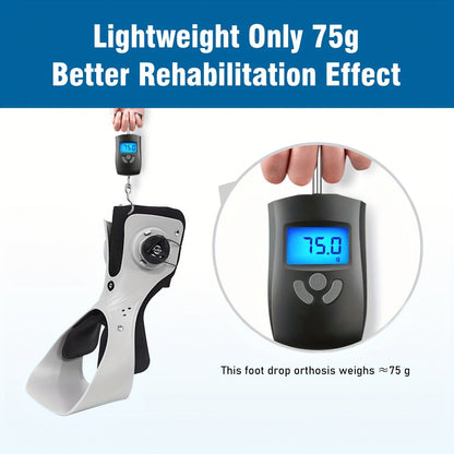 Adjustable Dial Foot Drop Ankle Brace with Air Cushion, Left or Right Foot in Sizes S–XXL Pictured