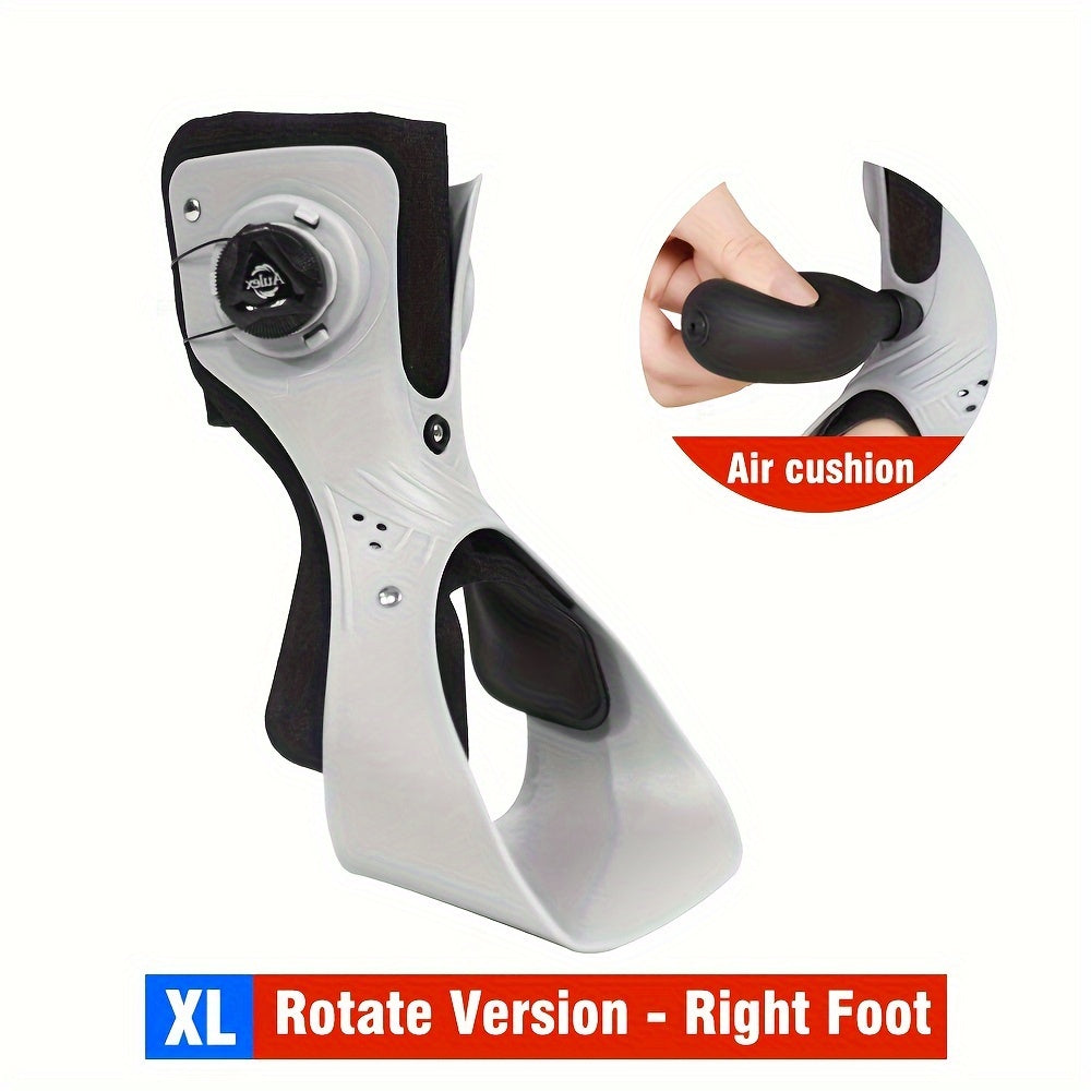 Adjustable Dial Foot Drop Ankle Brace with Air Cushion, Left or Right Foot in Sizes S–XXL Pictured
