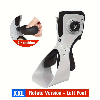 Adjustable Dial Foot Drop Ankle Brace with Air Cushion, Left or Right Foot in Sizes S–XXL Pictured