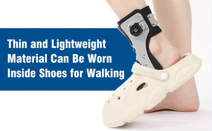 Adjustable Dial Foot Drop Ankle Brace with Air Cushion, Left or Right Foot in Sizes S–XXL Pictured