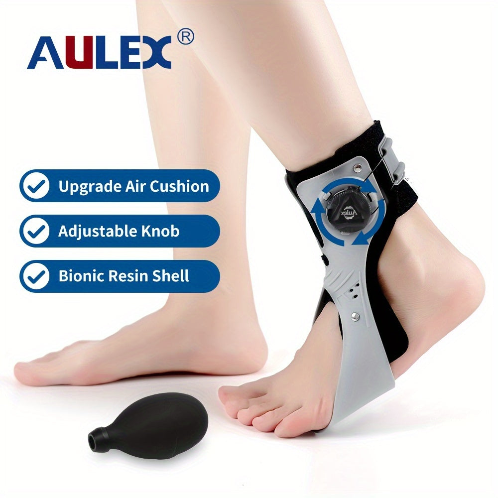 Adjustable Dial Foot Drop Ankle Brace with Air Cushion, Left or Right Foot in Sizes S–XXL Pictured