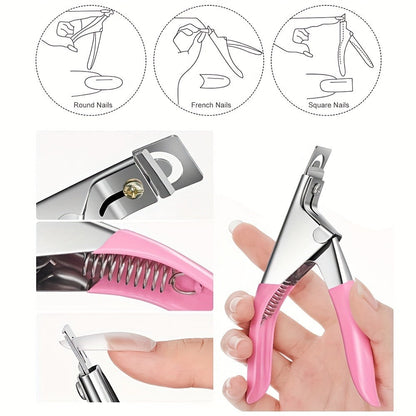 Complete Acrylic Nail Kit with Drill & UV LED Light, Colored Acrylic Powders & All Tools Included