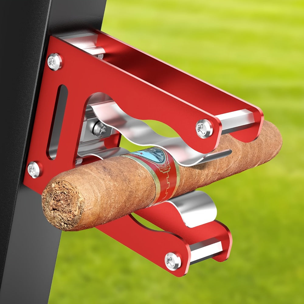 Magnetic Cigar Holder Heavy Duty Secure Grip – Fits Golf Carts, Beach Chairs, Fishing Rods & Boats | On-the-Go Smoking Accessory | 7 Colors