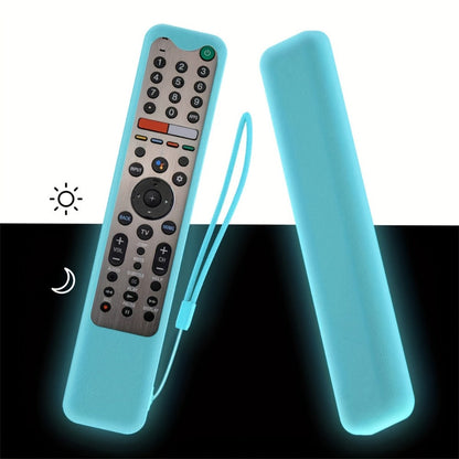 Glow in the Dark TV Remote Silicone Case Universal with Lanyard – Anti-Slip Protective Cover, Remote Holder for Most TV Remotes