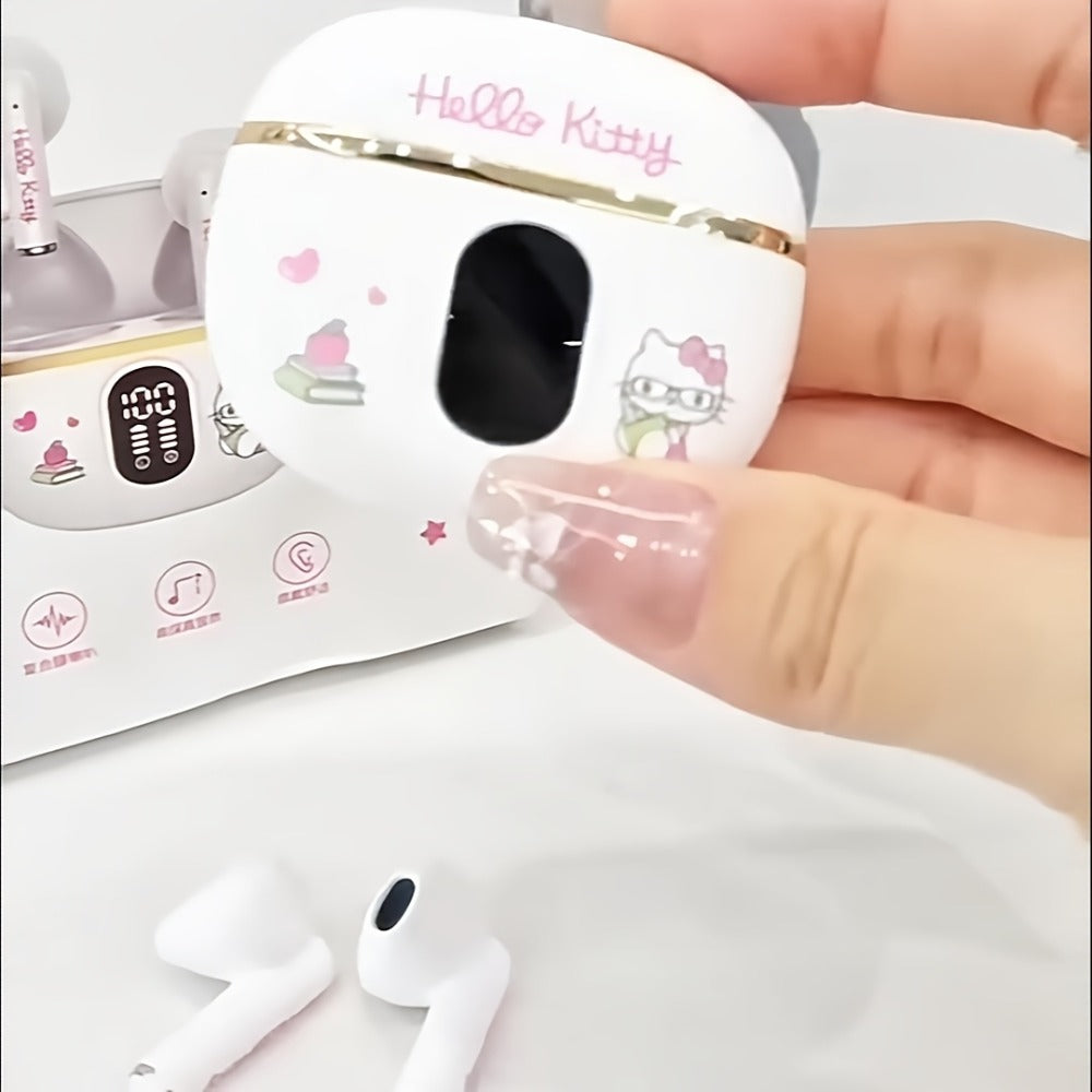 Kuromi Pompompurin Open-Fit Wireless Earbuds 360° Environmental Awareness LED Digital for Bedside Audio, Alarms and Room Entertainment