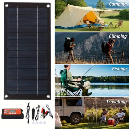 RV Solar Panel Kit 18V for Garden, Patio and Yard Use, with the Listed Configuration, for Everyday Use and Organized Storage