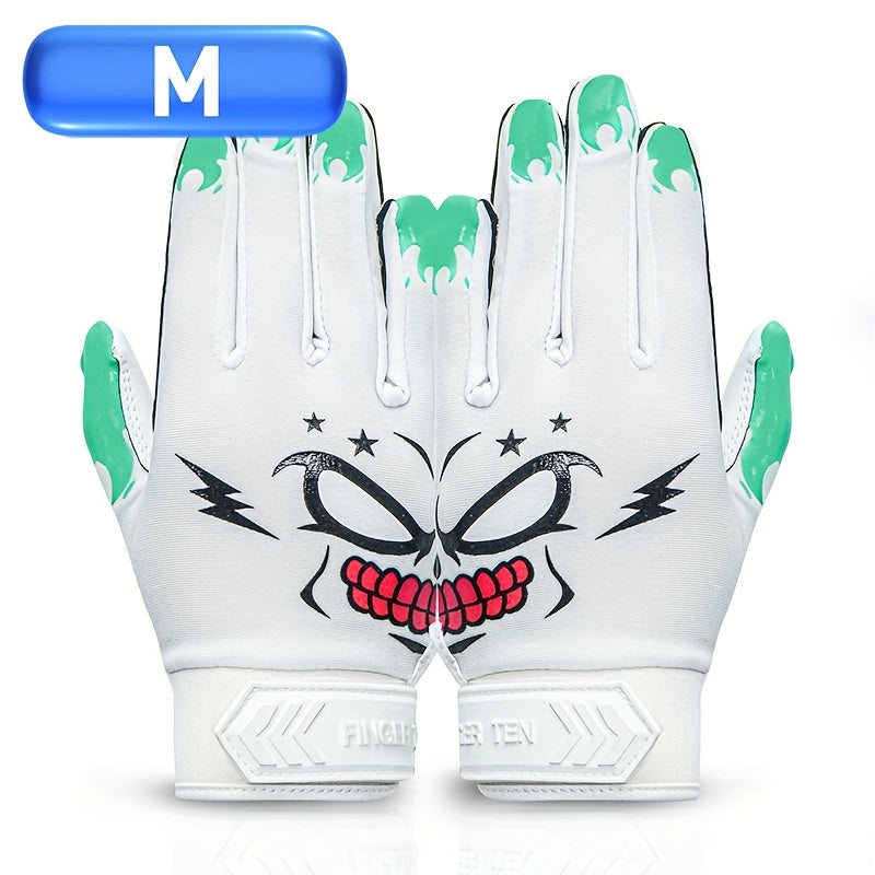 Sticky Grip Youth Football Receiver Gloves | Non-Slip Palm, Breathable Design for Boys & Girls – Hook-and-Loop Fit for Practice