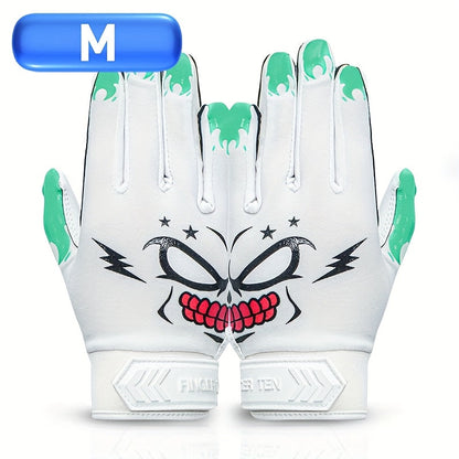 Sticky Grip Youth Football Receiver Gloves | Non-Slip Palm, Breathable Design for Boys & Girls – Hook-and-Loop Fit for Practice