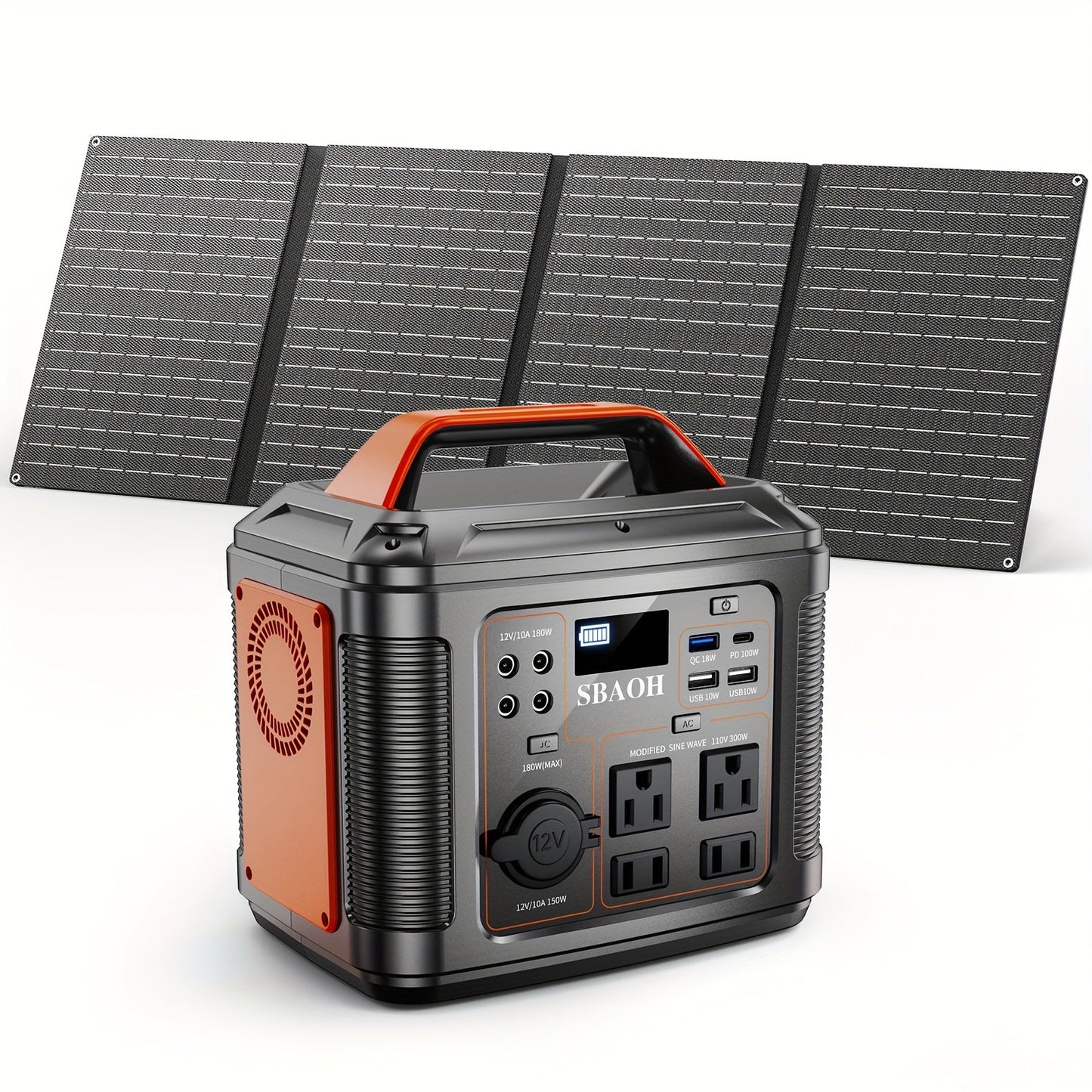 Portable Power Station, Solar Generator Camping RV Emergency Backup for an Everyday Personal Care Routine