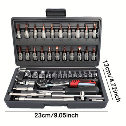 Emergency Vehicle Repair Tool Kit 45 to 171-Piece – Multi-Function Combination Wrench Set for Car, Bicycle & Motorcycle Outdoor Maintenance