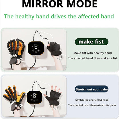 Rehabilitation Robot Gloves for Hand & Finger Training, Air Pressure Finger Exercise Device with LCD Touch Screen