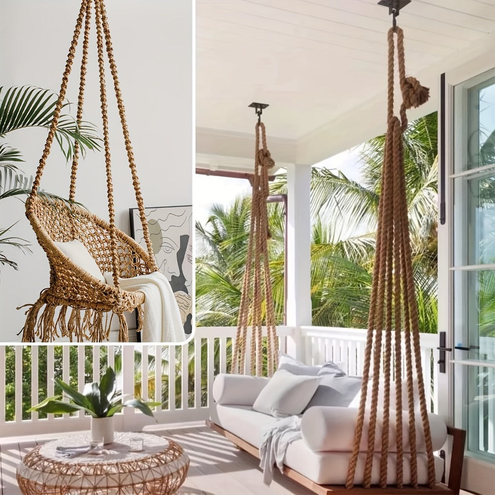Manila Rope Natural Jute Twisted Hemp Rope for Entryways, Bedrooms and Living Spaces, with the Listed Configuration