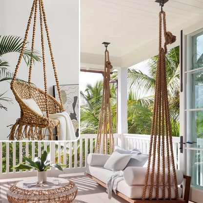 Manila Rope Natural Jute Twisted Hemp Rope for Entryways, Bedrooms and Living Spaces, with the Listed Configuration