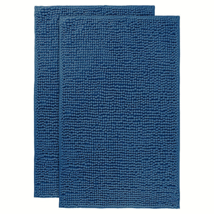 Chenille Bath Rug Extra Thick Bathroom Mat, Multiple Sizes & Colors for Entryways, Bedrooms and Living Spaces