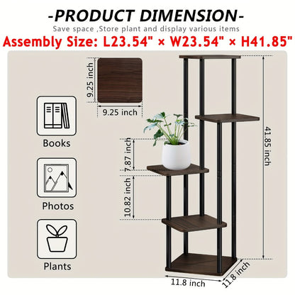 Plant Stand Indoor Multi Tier Corner Metal Flower Stand Tall Plant Shelf for Living Room Bedroom Patio for Garden, Patio and Yard Use