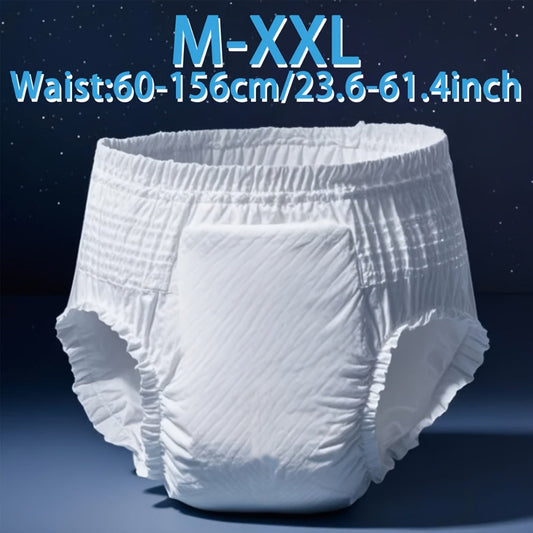 Adult Diapers Incontinence Underwear M-XXL Disposable Pull-On Briefs Leak Protection Unisex Pants for Elderly Bedwetting 19 or 30 Pack