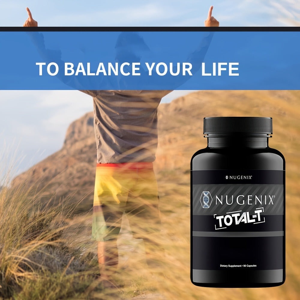 Testosterone Support Supplement for Men Total-T – Supports Free and Total Testosterone Levels, Natural Male Vitality & Strength Formula