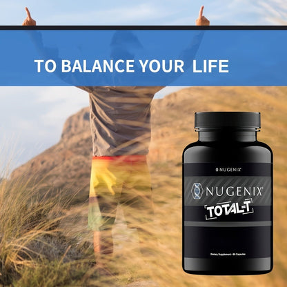 Testosterone Support Supplement for Men Total-T – Supports Free and Total Testosterone Levels, Natural Male Vitality & Strength Formula