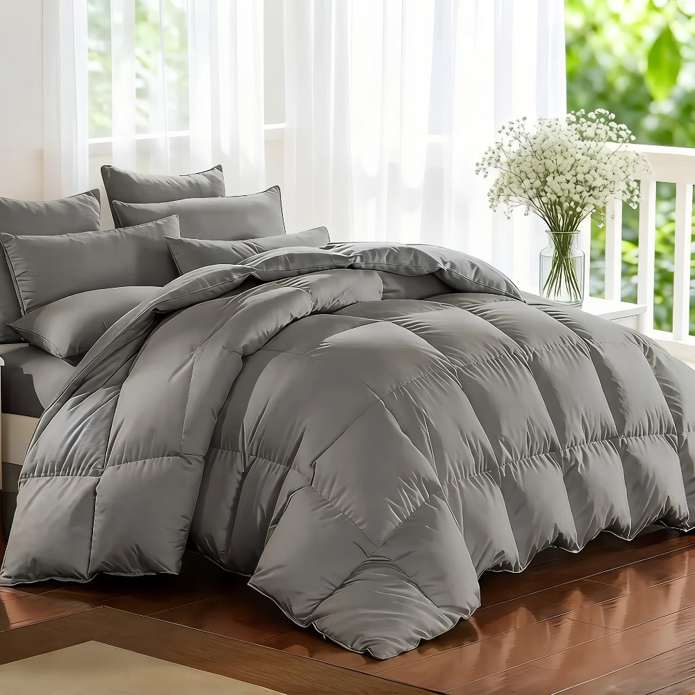 Comforter Set 7-Piece Bed in a Bag Queen King Full Soft Microfiber Down Alternative Comforter Fitted Sheet Flat Sheet Pillow Shams