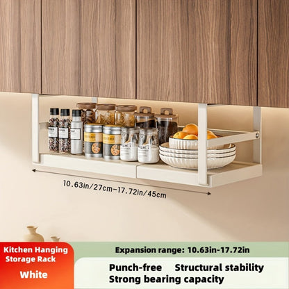 Expandable Cabinet Shelf Organizer Riser for Home Cooking, Dining and Outdoor Meals, with the Listed Configuration