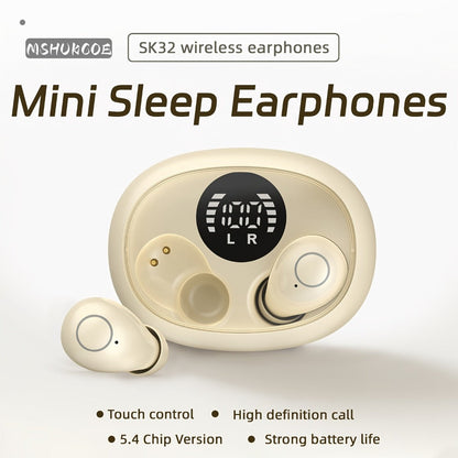 Invisible Sleep Earbuds Bluetooth 5.4 Mini Ultra Compact True Wireless for an Everyday Personal Care Routine