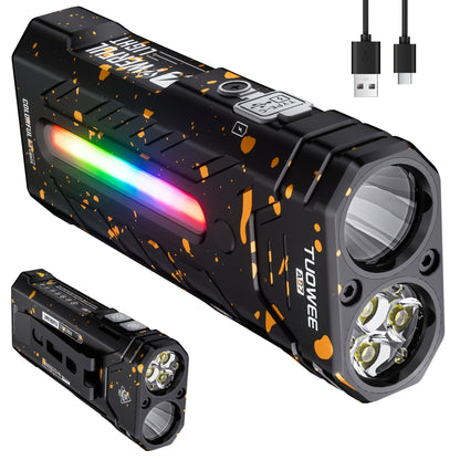 High Lumen Flashlight 5000 Lumen Ultra Bright, High- Battery Long Runtime USB Rechargeable
