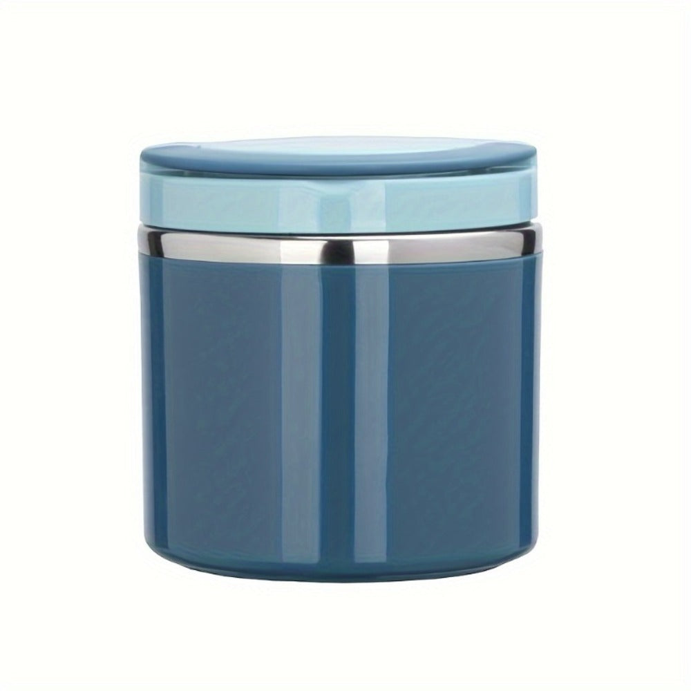 Stainless Steel Lunch Box 630ml Leakproof Stackable Thermal Bento Box with Handle 304 Steel Heat Cold Insulation Container for School Office