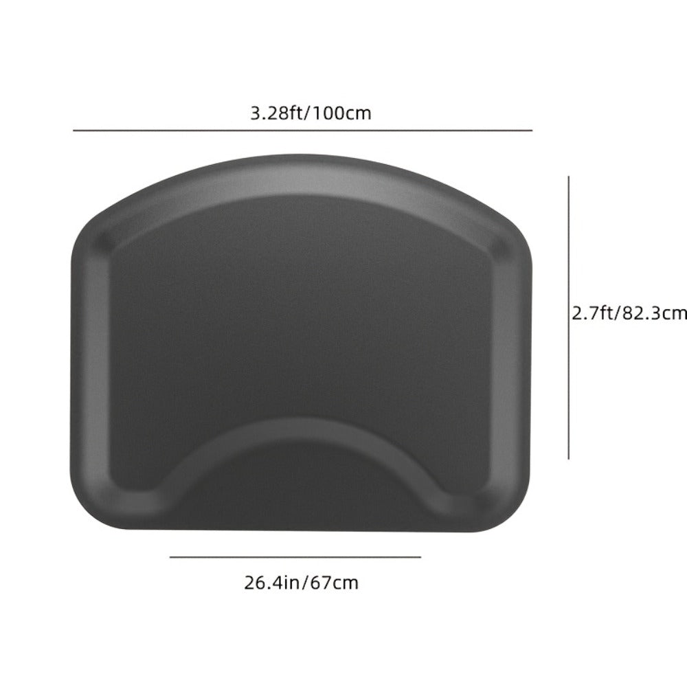 Anti-Fatigue Salon Mat for Hair Stylist with Round Cutout – Thick Non-Slip Standing Mat for Barber Chair, Hairdresser, Barbershop