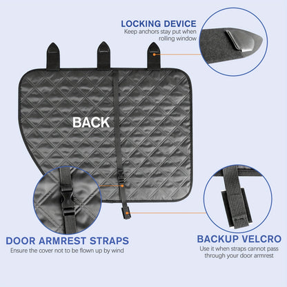 Car Door Protector for Dogs 2-Pack | Pet Scratch Guard Cover for Car Interior Door Panel, Waterproof Dirt-Resistant with Exclusive Lock Tabs