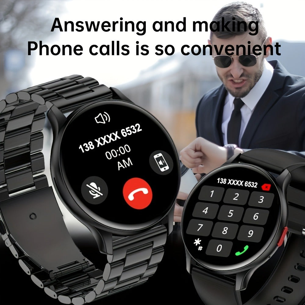 Smartwatch AMOLED for Men SENBONO 1.43" HD Bluetooth Calling, 100+ Sport Modes, DIY Custom Watch Face, Heart Rate Sleep Blood Oxygen