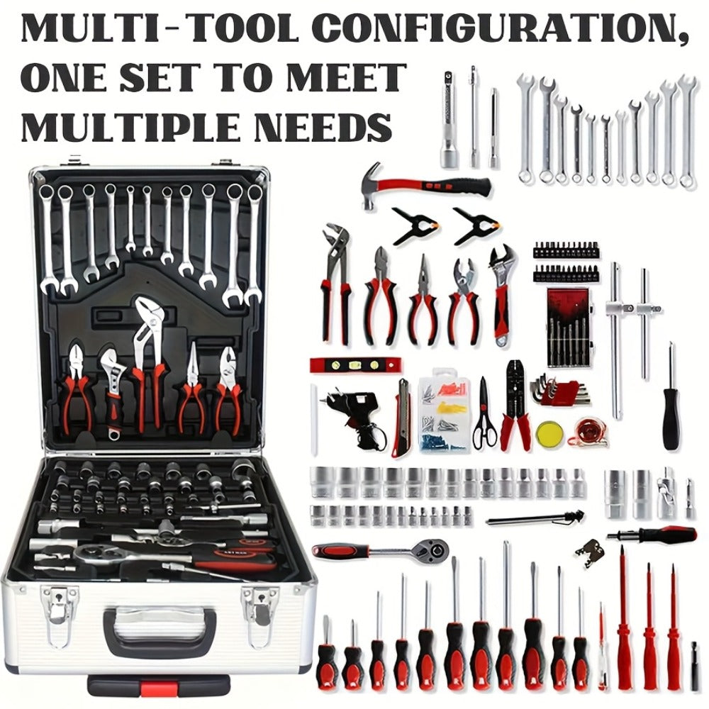 52-Piece Professional Tool Set – Multi-Function Home & Car Repair Toolkit with Portable Toolbox, Ideal Gift for DIY Enthusiasts and Auto