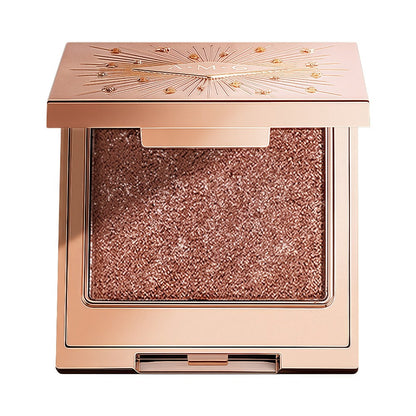 Shimmer Eyeshadow Palette 5 Shades Glowing Waterproof Creamy Blendable Formula with Built-in, for Makeup, Travel and Everyday Vanity Use