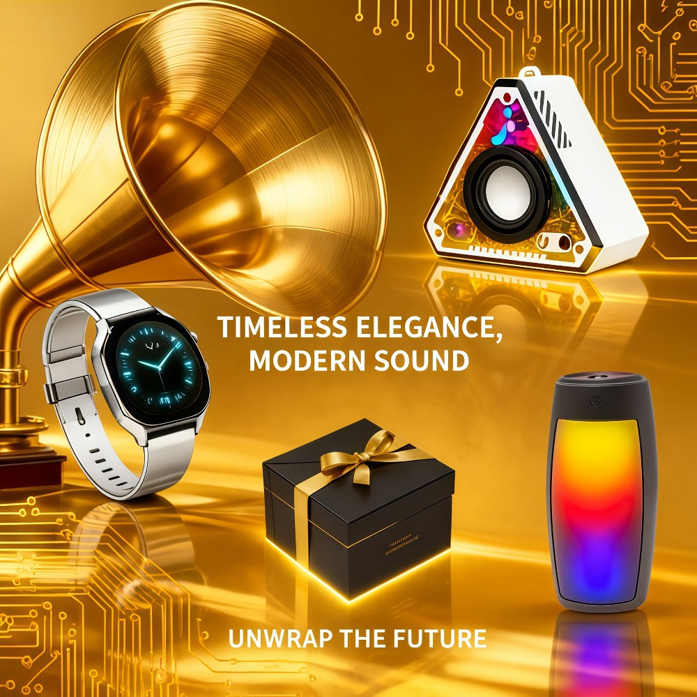 Portable Bluetooth Speaker Triangular Rechargeable Model with Subwoofer and Six available choices Options