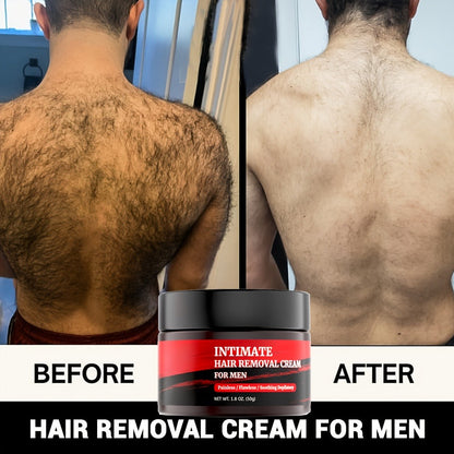 Depilatory Cream for Men 5-Minute Painless with Squalane 50g – Fast-Acting Body Hair Removal for Chest Back Arms Legs Underarms Sensitive