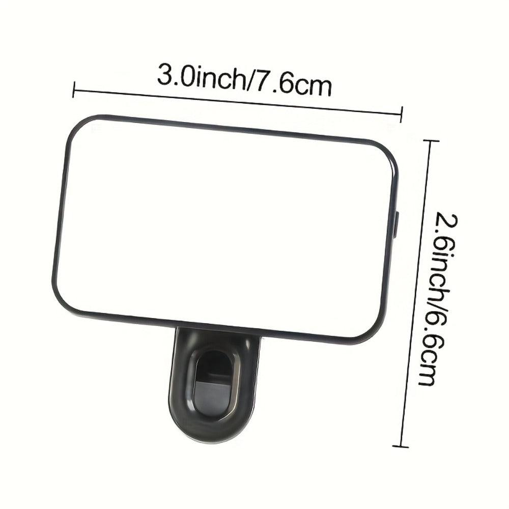 Clip-On LED Fill Light for Phone Laptop Tablet Mini Portable Selfie Light for Video Conferencing for an Everyday Personal Care Routine